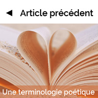 Une terminologie poétique